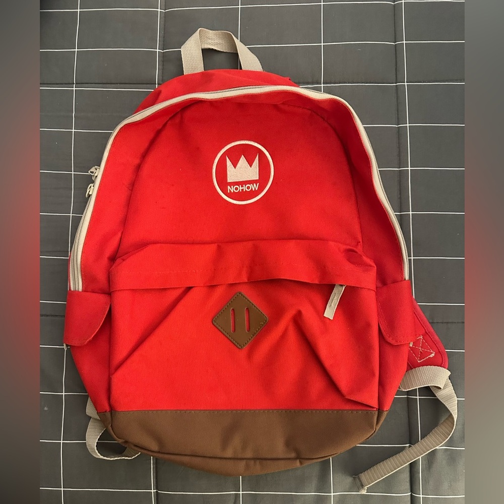 NOHOW Red and Brown Men's Backpack